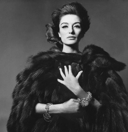 ca. 1960s, New York City, New York, USA --- French actress Anouk Aimee --- Image by © Condé Nast Archive/Corbis